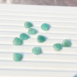 Kaliteli doğal amazonit gevşek taş 8 mm şekil mavi <span class=keywords><strong>Cabochon</strong></span> pürüzsüz cilalı kalibre taş moda takı yapma