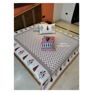 AMARA & MASAKALI AMBS025คอลเลคชั่นล่าสุด93X108,ผ้าคลุมเบาะบล็อคมือ2ชิ้นผ้าปูที่นอนขนาดควีนไซส์พรีเมี่ยม - Product Image 6