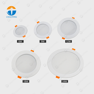 Ucuz fiyat Led Panel lambası isteğe bağlı Cct 3000K 4000K 6000K 6W 9W 12W 18W 24W yuvarlak gömme Spot aşağı ışık Led tavan lambası - Product Image 1