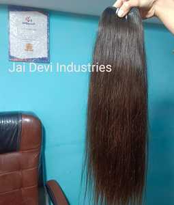 100% 处女印度人类头发延伸自然直发一供体夹式头发延伸 - Product Image 3