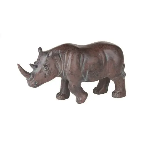 Rhino Figurine all'ingrosso alluminio Rhino Figurine peso della carta decorazione della casa decorazione dell'ufficio scuola acqua elefante all'ingrosso