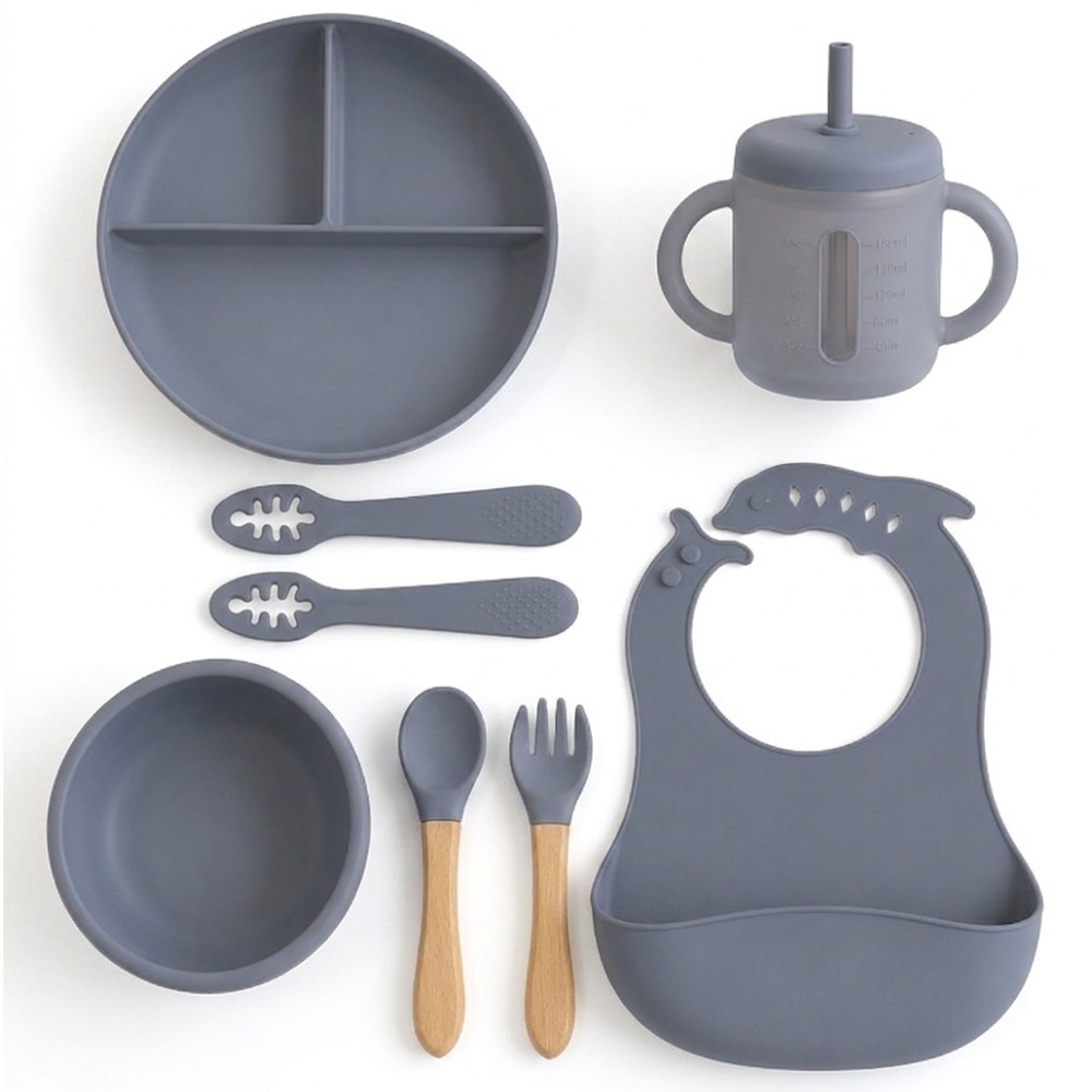 Set de alimentación de silicona para bebés