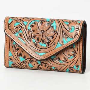 Yeni varış sıcak anlaşma batı Tooled el çantası el Tooled batı Sling tasarım hazır stok kızlar için fermuar kapatma