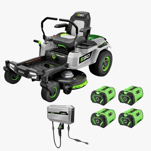 Egos için en iyi 42 güç + Z6 sıfır dönüş çim biçme makinesi ile (4) 10 0 Ah piller ve 1600W şarj