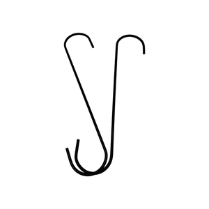 Bột tráng kim loại S hình móc cho vườn móc, kim loại S móc - Product Image 1