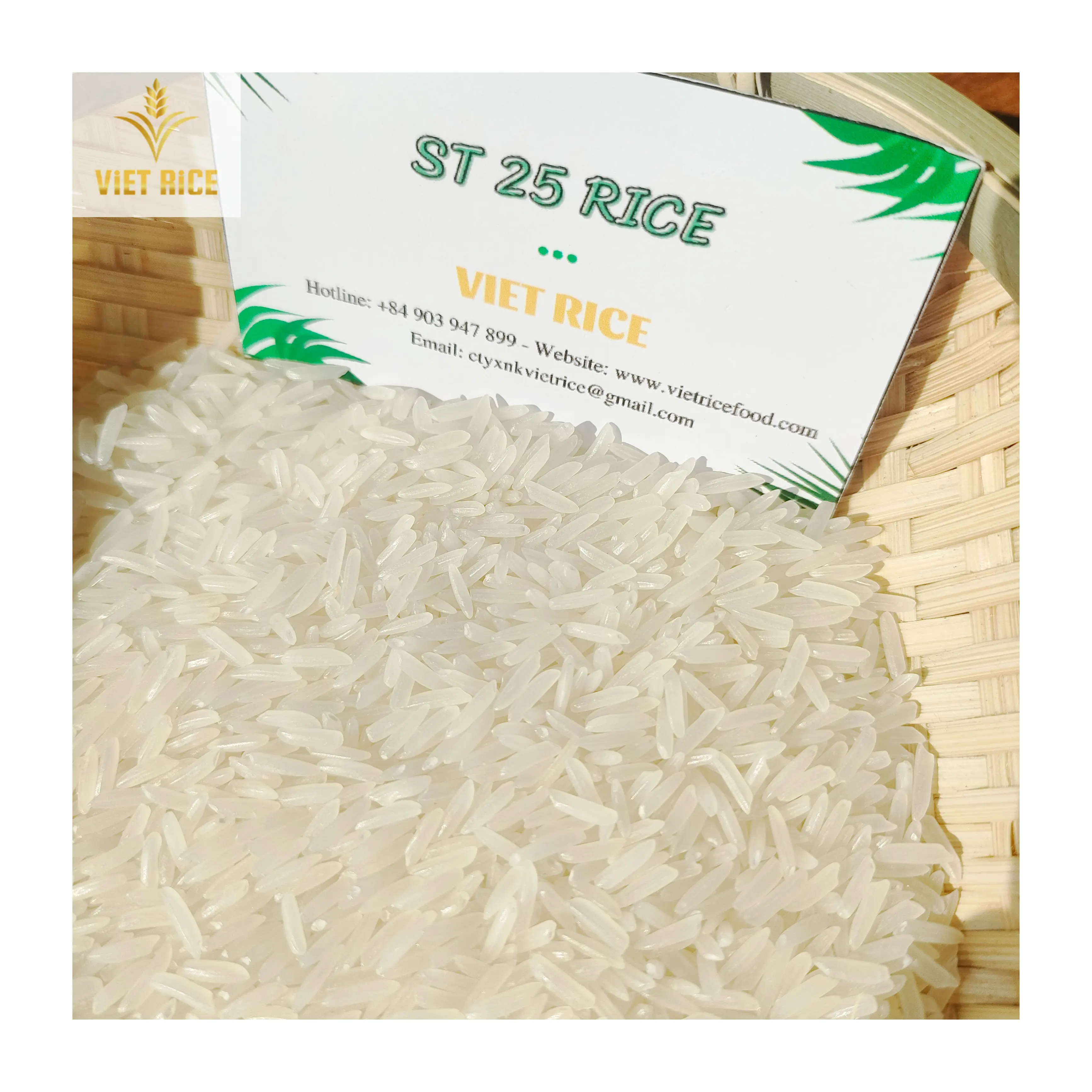 האיכות הטובה ביותר זול אורז ST25 אורז ארוך תבואה אורז עם סביר כבר חינם עבור כל לקוחות