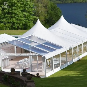 Luxe Clear Top Glazen Locaties Witte Amerikaanse Bruiloft Grote Heldere Overspanning Structuur Tent Fabrikant Bruiloft Tent Te Koop - Product Image 4