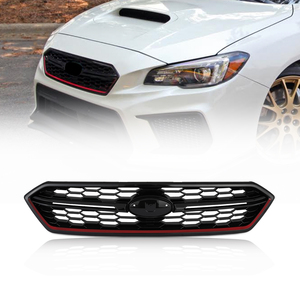 W/レッドハニカムフロントアッパーグリルグリルスバルWRX WRX <span class=keywords><strong>STI</strong></span> 2018 2019 2020