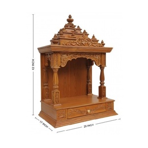 Wooden <strong>Mandir</strong> for <strong>Pooja</strong> Room That Blends Devotion Elegance and Tradition to Create a Divine and Peaceful Space for Worship - Product Image 4