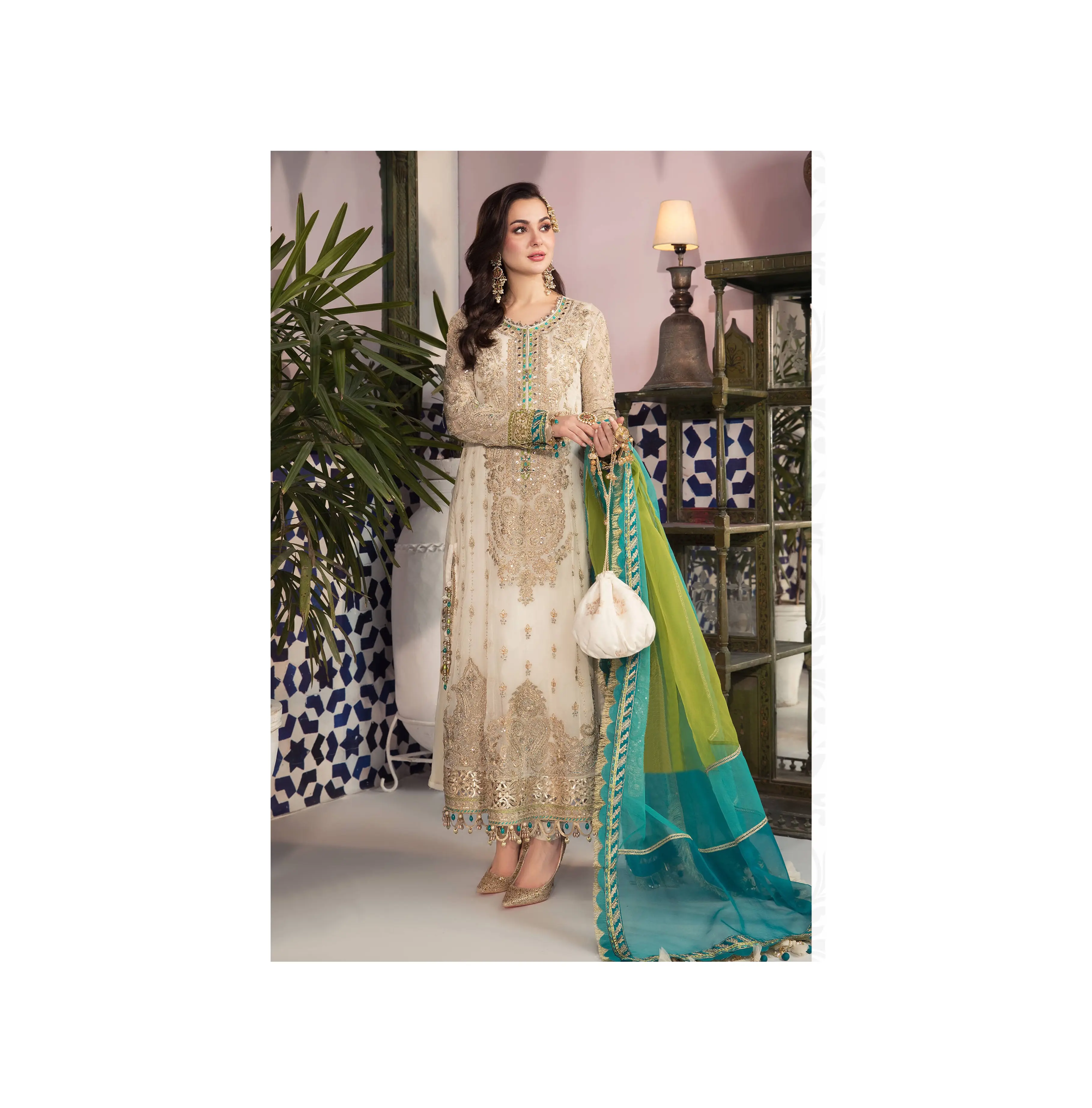 Vestido de fiesta de 3 piezas pesado de nuevo diseño/vestidos de mujer informales de nuevo estilo pakistaní a la venta
