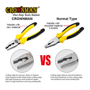 CROWNMAN Holding el aracı çok fonksiyonlu 6 "/7"/8 "evrensel karbon çelik kesici pense kombinasyonu kesme pense - Product Image 4