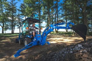 Abd/avrupa/polonya, norveç/danimarka için ön yükleyici ve kazıcı akülü 2 zamanlı sınıf ile <span class=keywords><strong>LS</strong></span> 55HP çim biçme traktörü