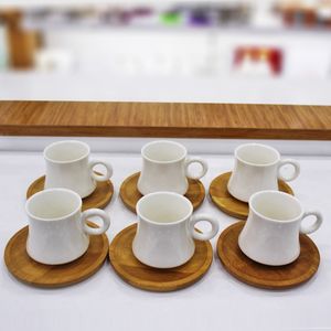 土耳其套装6个咖啡杯批发最优惠价格咖啡杯套装竹制套装来自土耳其制造商生产商 - Product Image 2