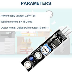AismartlinkトラッキングセンサーモジュールKY-033ラインフォロワーTCRT50001チャンネル赤外線検出センサー障害物回避モジュール - Product Image 2