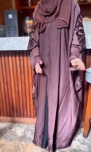 伊斯兰优雅谦虚女性传统穆斯林服装高级拼布阿巴亚风格迪拜配件