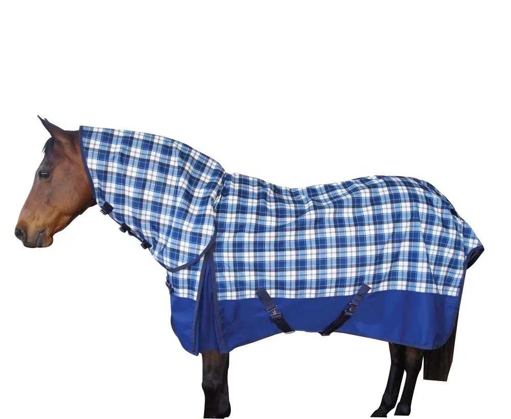 Combos Horse Rugs Winter Waterproof Fabric Horse Blanket 1200D Horse Rug With Reflective Tapes Customized LOGO