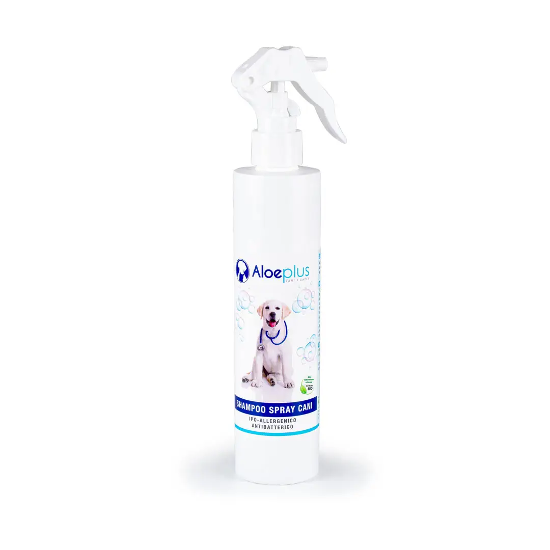 Produit naturel de qualité italienne de qualité supérieure SHAMPOOING SPRAY pour peau sensible pour chiens 250 ml