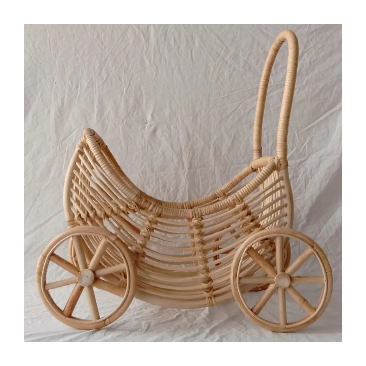 Sevimli rattan bebek arabası pram vagon oyuncaklar çocuklar için toptan fiyat bebekler strobaby bebek buggy arabası çocuk hediyeler çocuk oyuncağı