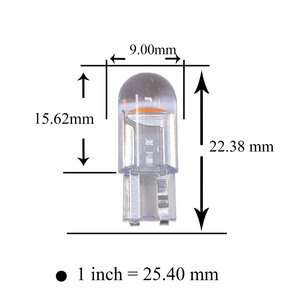 LED T10 temizle araba ampulleri yüksek parlak geri ışık 12V 194 168 COB çip cam LED enstrüman lamba pembe HYUGA - Product Image 5