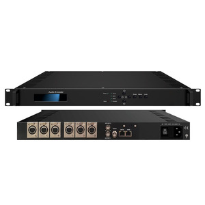Dual Channel Digital Audio IP UDP RTP <strong>Encoder</strong> With XLR AES EBU Input - Product Image 1