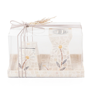 Direct Factory Handmade Flower <strong>Inlay</strong> Burner Set with Tray Decorative Mother of Pearl Mukhar Set for Home Gift Made in Vietnam - Product Image 4