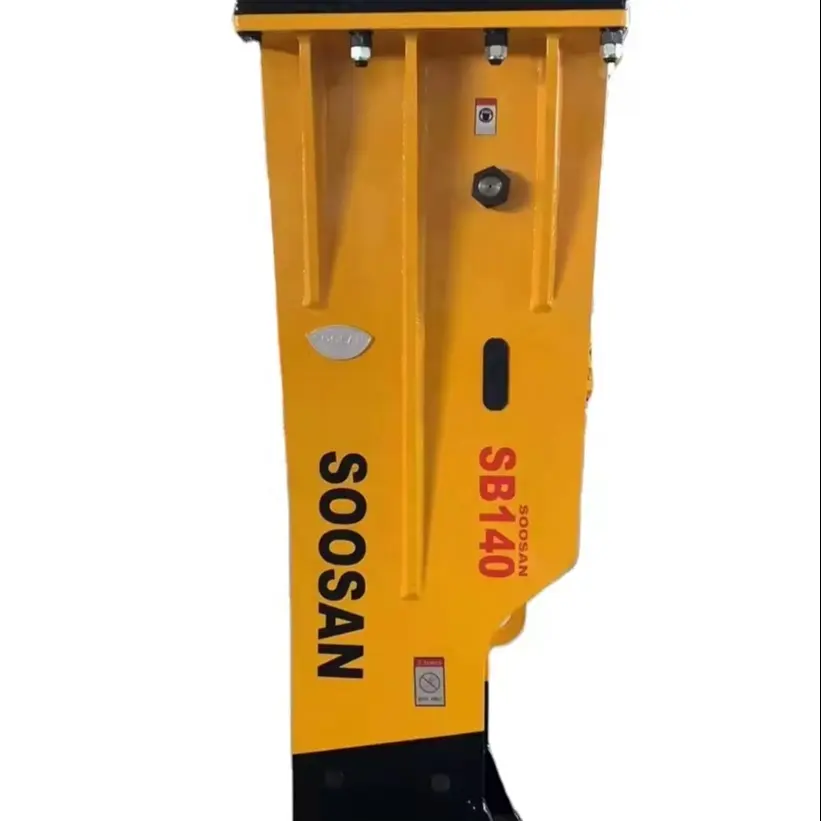 Martillo hidráulico SOOSAN SB 140 tipo caja adecuado para excavadoras con martillo soosan de 30-45 toneladas para demolición y construcciones