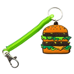 2D PVC anahtarlık logolu promosyon özel sevimli renk QQ bobinleri - Product Image 4
