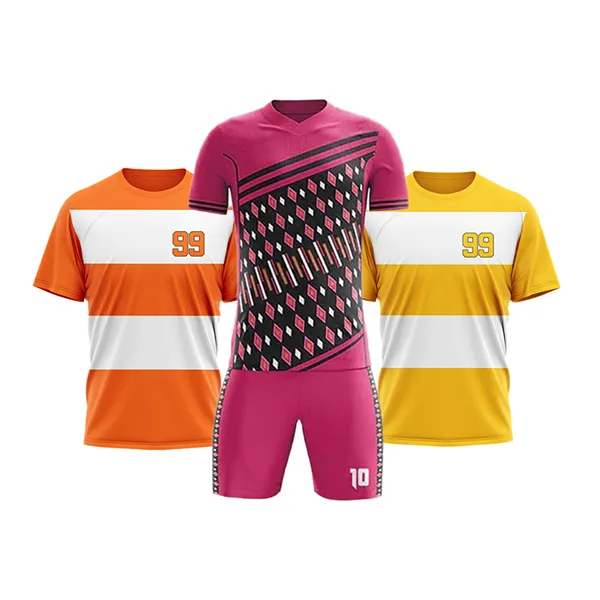 Jersey de fútbol Ropa deportiva para mujeres Equipo Camisetas de fútbol Ropa de fútbol barata Jersey Uniformes de fútbol