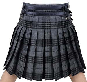 Tartan erkek Scottish Tartan yardımcı programı cepler ile Modern <span class=keywords><strong>Kilt</strong></span> özel yapılmış Tartan Kilts