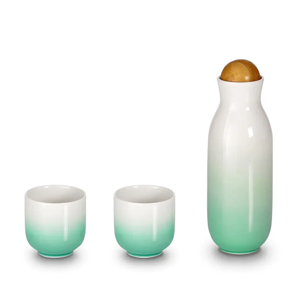 Acera Liven Bloom Carafe Set (cangkir teh) keramik Tumbler Set dibuat dengan desain yang indah