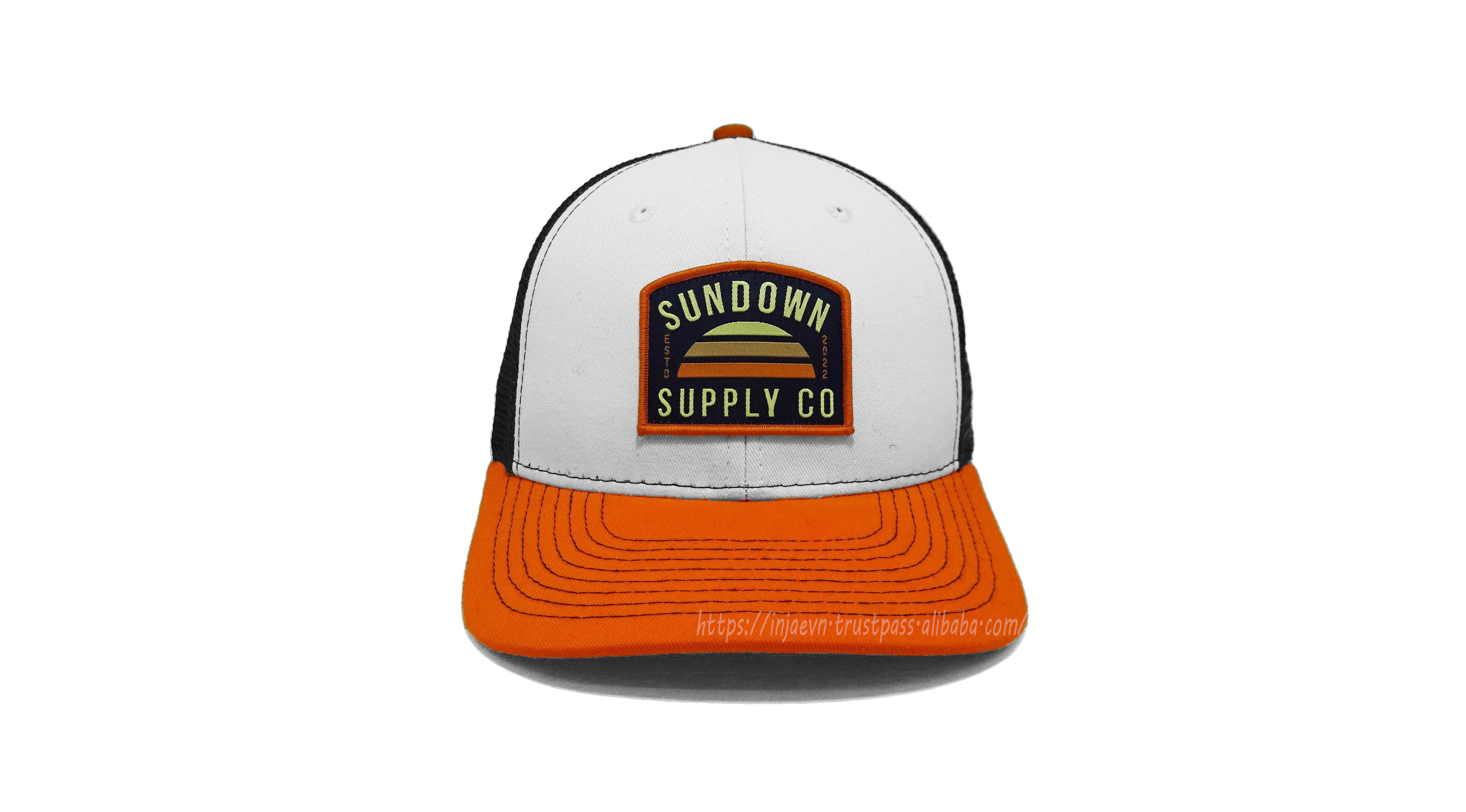 Orange/ White/ Black