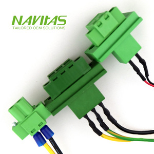 Custom Female <strong>Header</strong> MC101-50803 5.08mm 3.81mm <strong>2Pin</strong> 3Pin Terminal Block Cable Assembly - Product Image 5