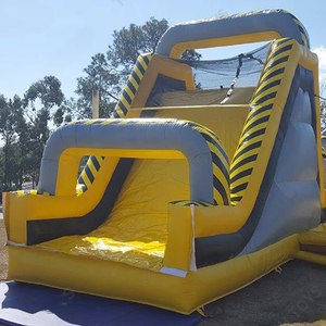子供と大人のためのヘビーデューティーインフレータブル障害物コース-デュアルレーンレーシング、ファンラン、インタラクティブチャレンジ - Product Image 3