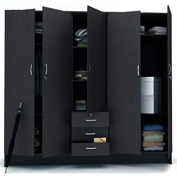 I più venduti-armadio in legno personalizza le dimensioni armadio armadio mobili camera da letto porta in vetro-armadio pieghevole