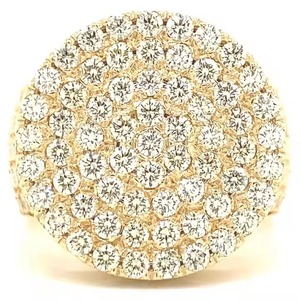 Vvs moissanite 925 כסף סטרלינג מצופה זהב צהוב טבעת היפ הופ מתנה גברים נשים מבחן יהלום עובר בסדר