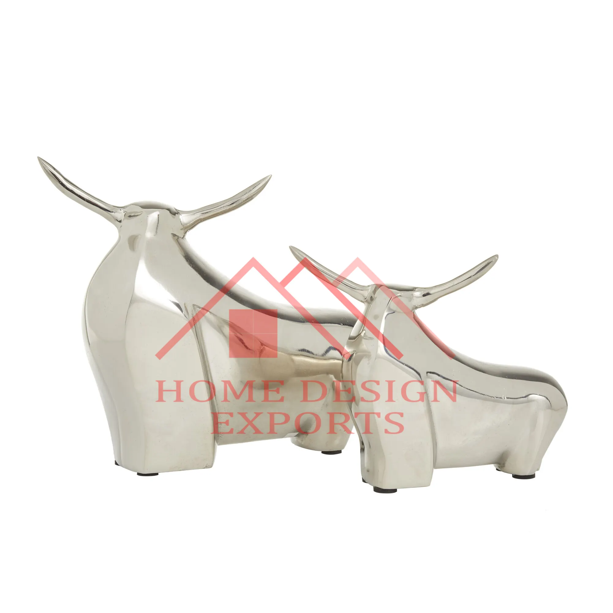 Escultura de toro de mesa de aluminio para decoración de oficina, escultura de Animal de fundición de aluminio al precio más bajo, venta al por mayor