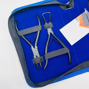 Kit de herramientas de extensión de cabello negro, alicates, Kit de bucle de gancho para eliminación de cuentas de microanillos y kit de alicates multifunción de 2 agujeros - Product Image 3