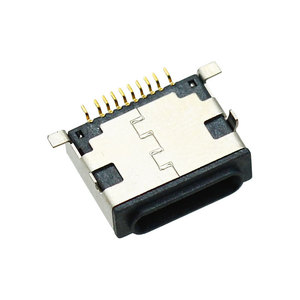 SMT + DIP USB 2.0 App-Le ตัวเชื่อมต่อ1W รอบการผสมพันธุ์10ขาปลั๊ก USB ชุบทองรองรับ5A กระแสสูง - Product Image 4