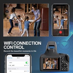 10x optik Zoom 4x dijital Zoom toptan profesyonel kayıt UHD fotoğraf WiFi fonksiyonu Video kamera - Product Image 6