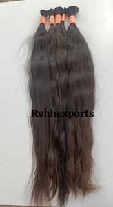 1kg 16-36インチ最高品質100% 人毛生バージンヘアバルクナチュラルカラー - Product Image 3
