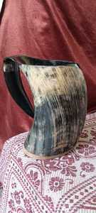 Custom Made <strong>Buffalo</strong> Horn Drinking Mugs Available From 300 ML Onwards for Viking Supply Stores for Resale