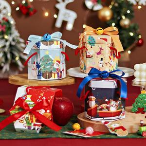 Noel noel baba karton kutu hediye ambalaj için özelleştirilebilir boyutu renk logosu hediye ambalaj dikdörtgen kutu - Product Image 3