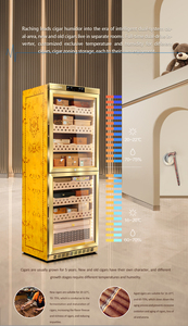 Raching Cigar Display <strong>Humidor</strong> Precise Dual-zone Climate Controlled Cigar <strong>Humidor</strong> Cabinet for New and <strong>Old</strong> Cigars - Product Image 4