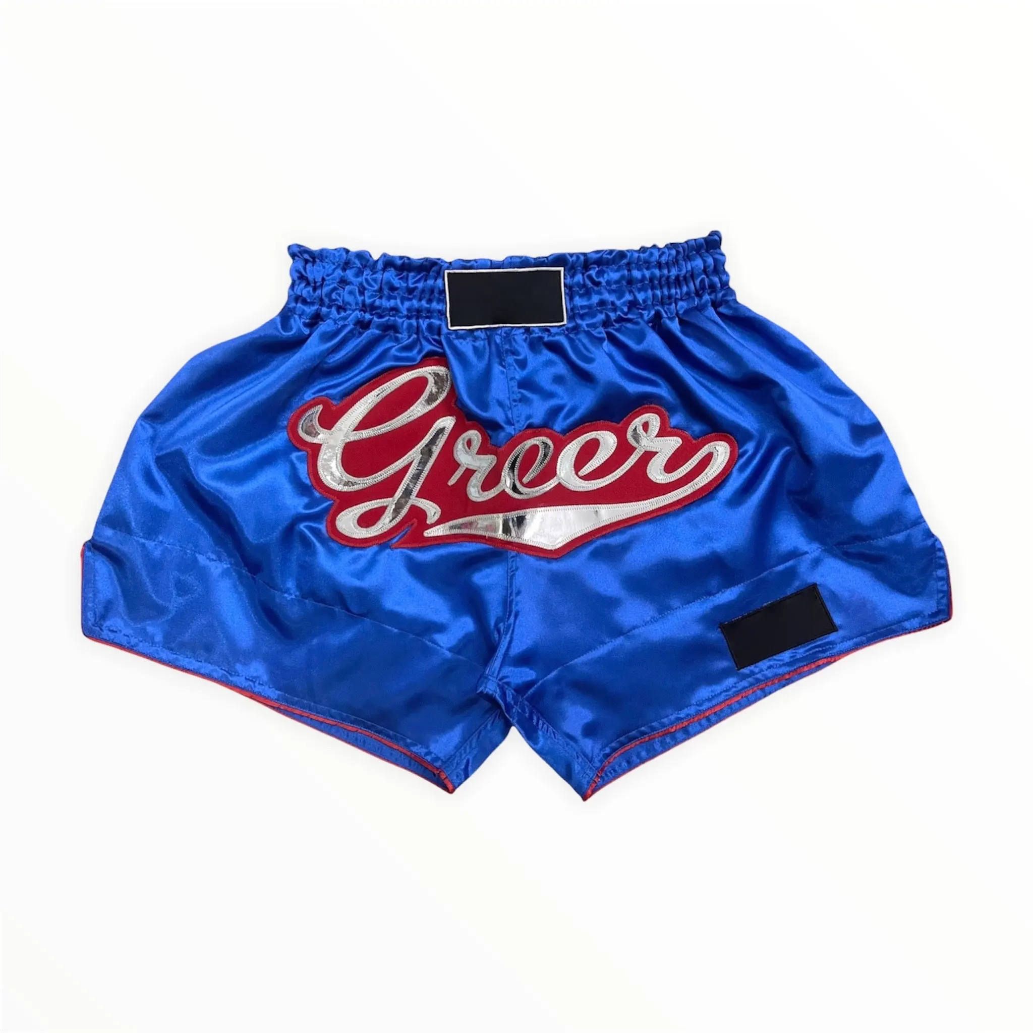 Pantaloncini in raso di Nylon Muay Thai pantaloncini MMA di moda l'abbigliamento da boxe pantaloncini da allenamento da uomo abbigliamento per arti marziali