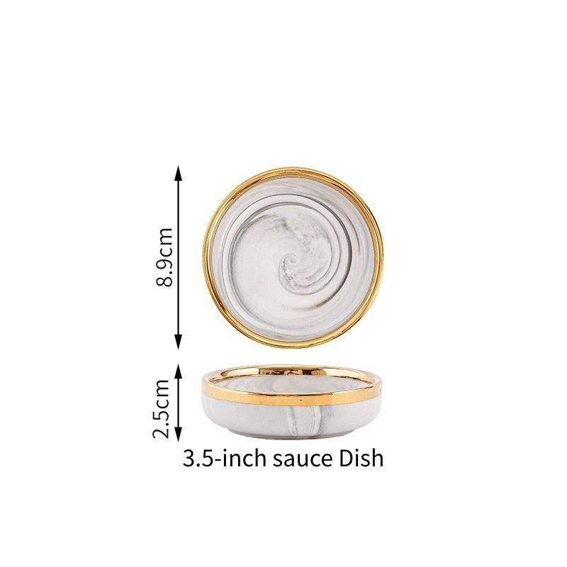 Plat à sauce de 3,5 pouces