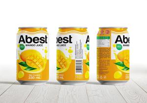 高品質のマンゴージュース100% ナチュラルイン缶330ml Abustブランドのソフトドリンクからすぐに輸出可能