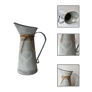 Wholesale Manufacture Galvanized Iron Water Pitcher with Custom Print Plain Finished Copper <strong>Inlay</strong> for Home Decor - Product Image 3