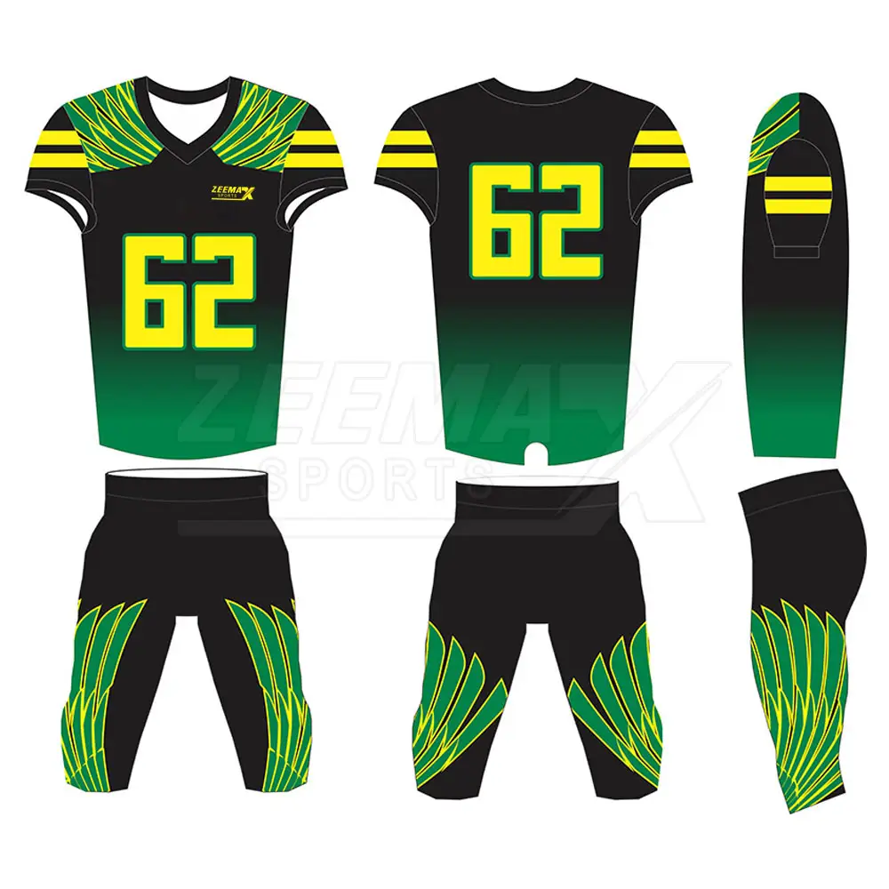 Fashion Style American Football Uniform Wholesale American Football Uniform Made in Pakistan