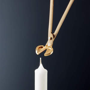 High Quality Stainless Steel Candle Care Tool Set in Shiny Gold Color With Large Size <strong>Cutter</strong> Perfect for Candle Maintenance - Product Image 4