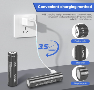 3.7V 2600mAh USB lithium có thể sạc lại lon Pin 2 gói cho <span class=keywords><strong>Streamlight</strong></span> đèn pin, đèn pha, đèn xe đạp - Product Image 6